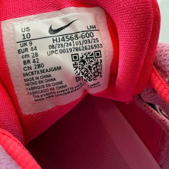 Nike‎ Alpha Menace 4 Pro Mens Size 10 Racer Pink Grey Football Cleats HJ4568-600 main image 4